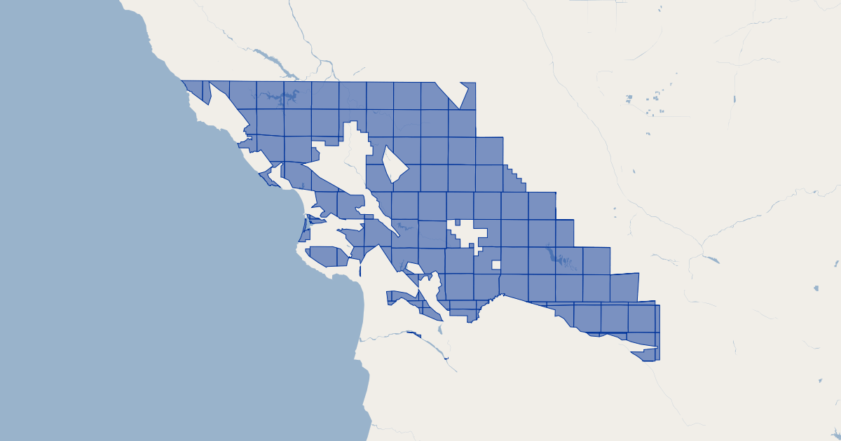 township and range map california