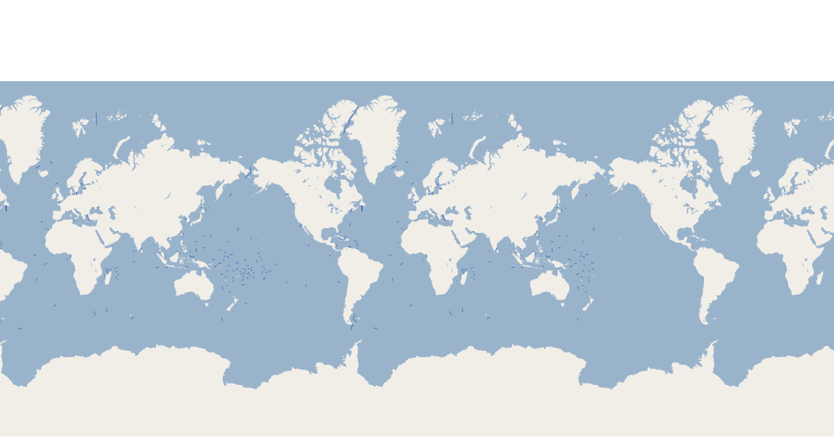 World Maritime Boundaries (1:10 million) - World  GIS Map Data 