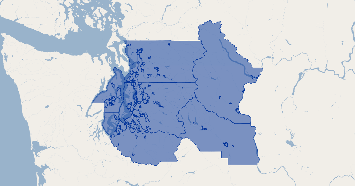 King County Wa Cities And Unincorporated Areas Gis Map Data King County Washington 4717