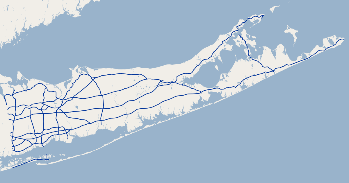 Suffolk County, New York Mile Markers | GIS Map Data | Suffolk County ...